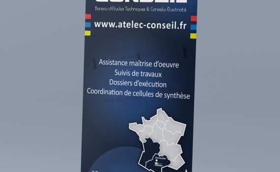 Roll-up AT'Elec Conseil pour salon et expositions