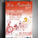 Affiche Les Musicales 2017- Format 40x60cm