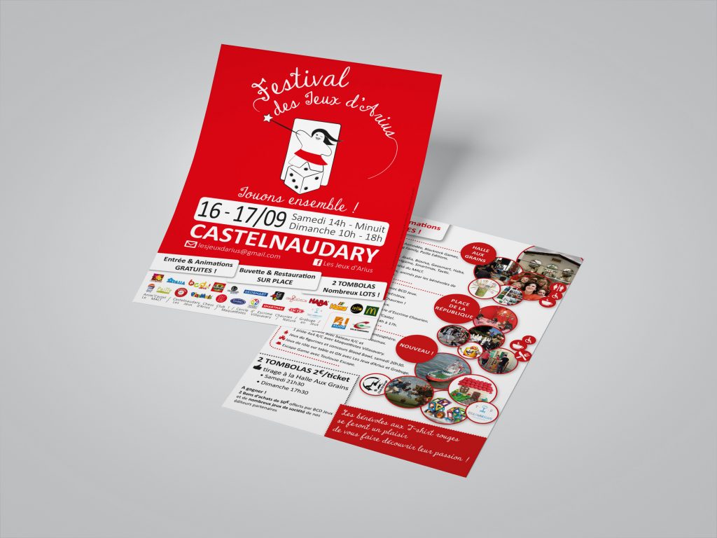 Flyer du Festival des Jeux d'Arius