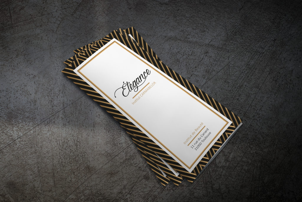 dépliant Institut de beauté Elégance Carmabelor Toulouse