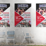 Affiche pour l'ouverture de la salle Boxing Center de Portet sur Garonne