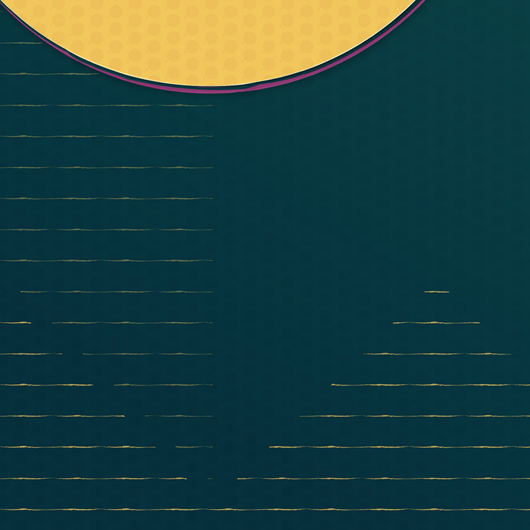 Disque jaune inspiré du pavillon d’un instrument à cuivre sur l’affiche du Limoux Brass Festival 2026