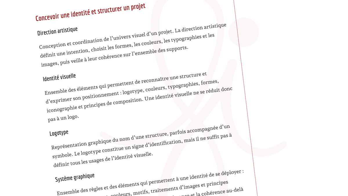 Définitions de la direction artistique, de l’identité visuelle, du logotype et du système graphique